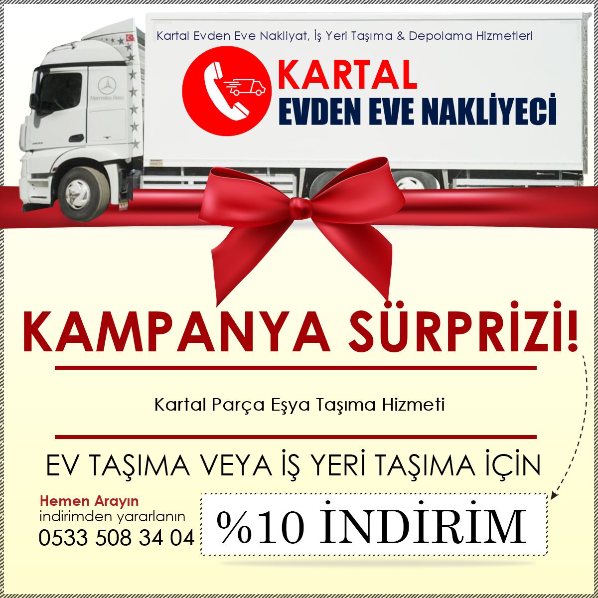 Kartal Parça Eşya Taşıma Hizmeti